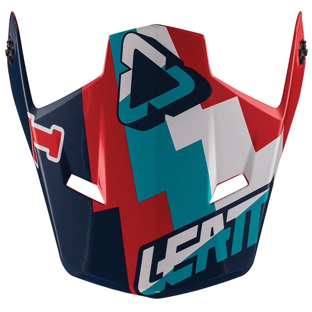 LEATT HELMET PEAK GPX 5.5 JR V19.2 RED/TEAL