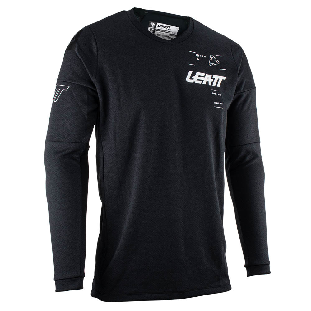 LEATT MOTO 4.5 WINDBLOCK BLACK JERSEY