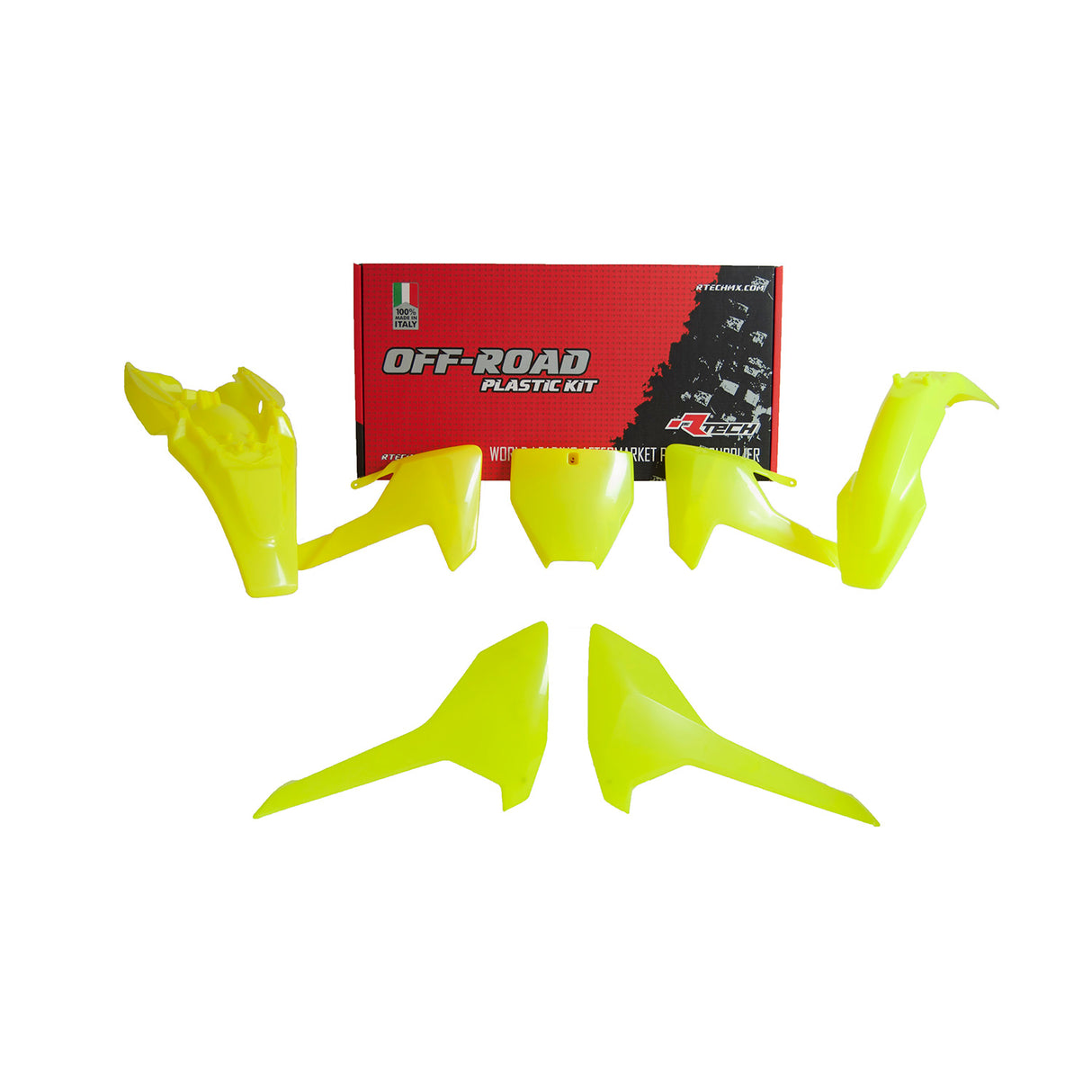 Rtech Plastic Kit (5pc) (Neon Yellow) Husqvarna TC65 17-22