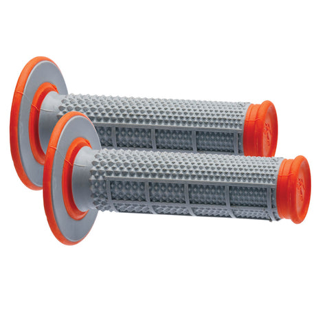 HANDLEBAR GRIP MX DUAL COMPOUND TAPERED 1/2 WAFFLE