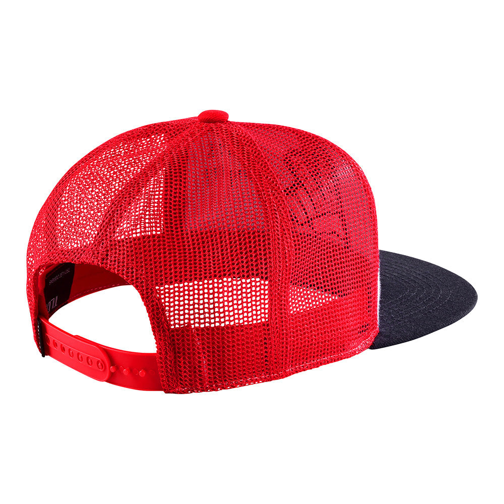 Troy Lee Designs Snapback Hat Peace Out Red / White