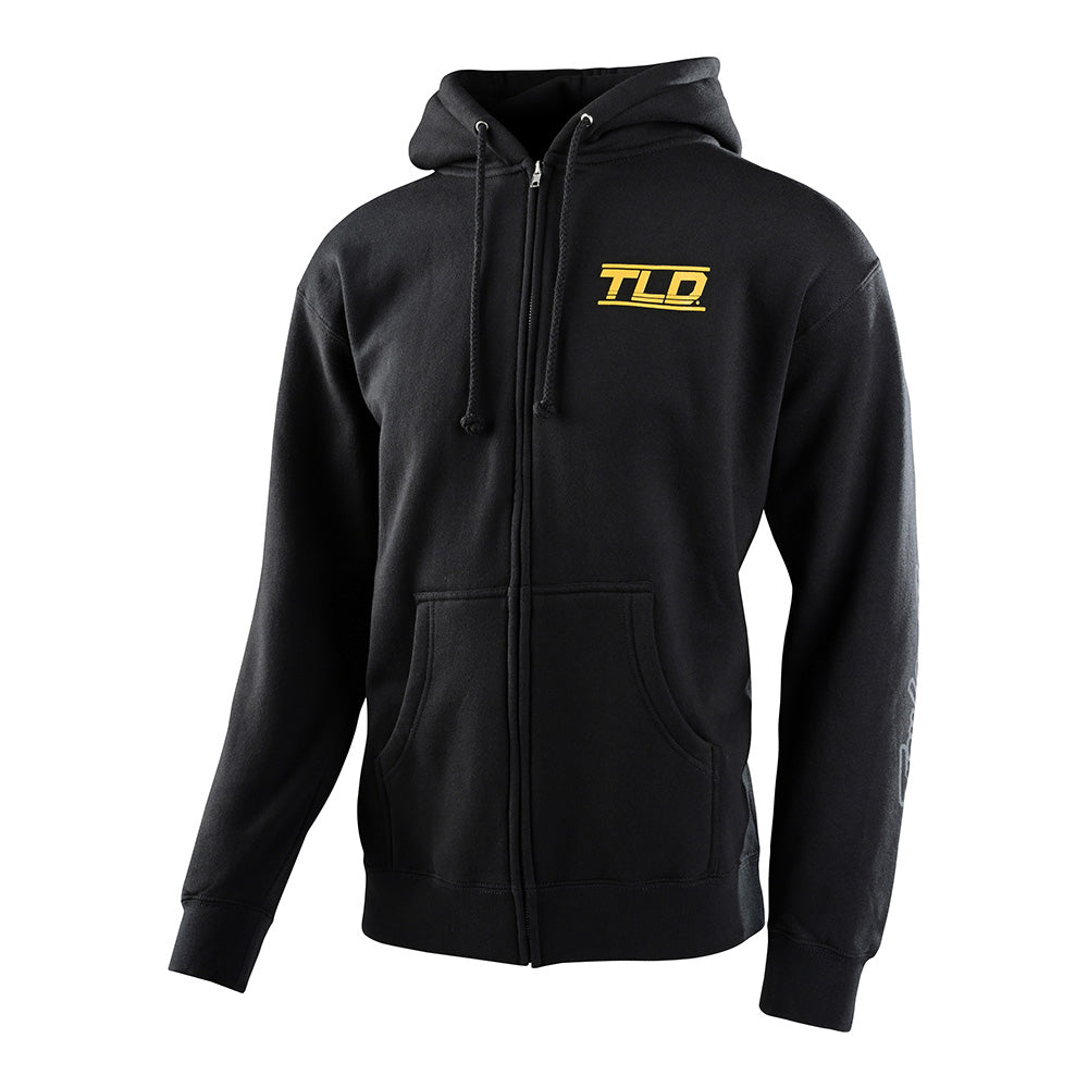 Troy Lee Designs Zip Up Hoodie Speed Logo Black