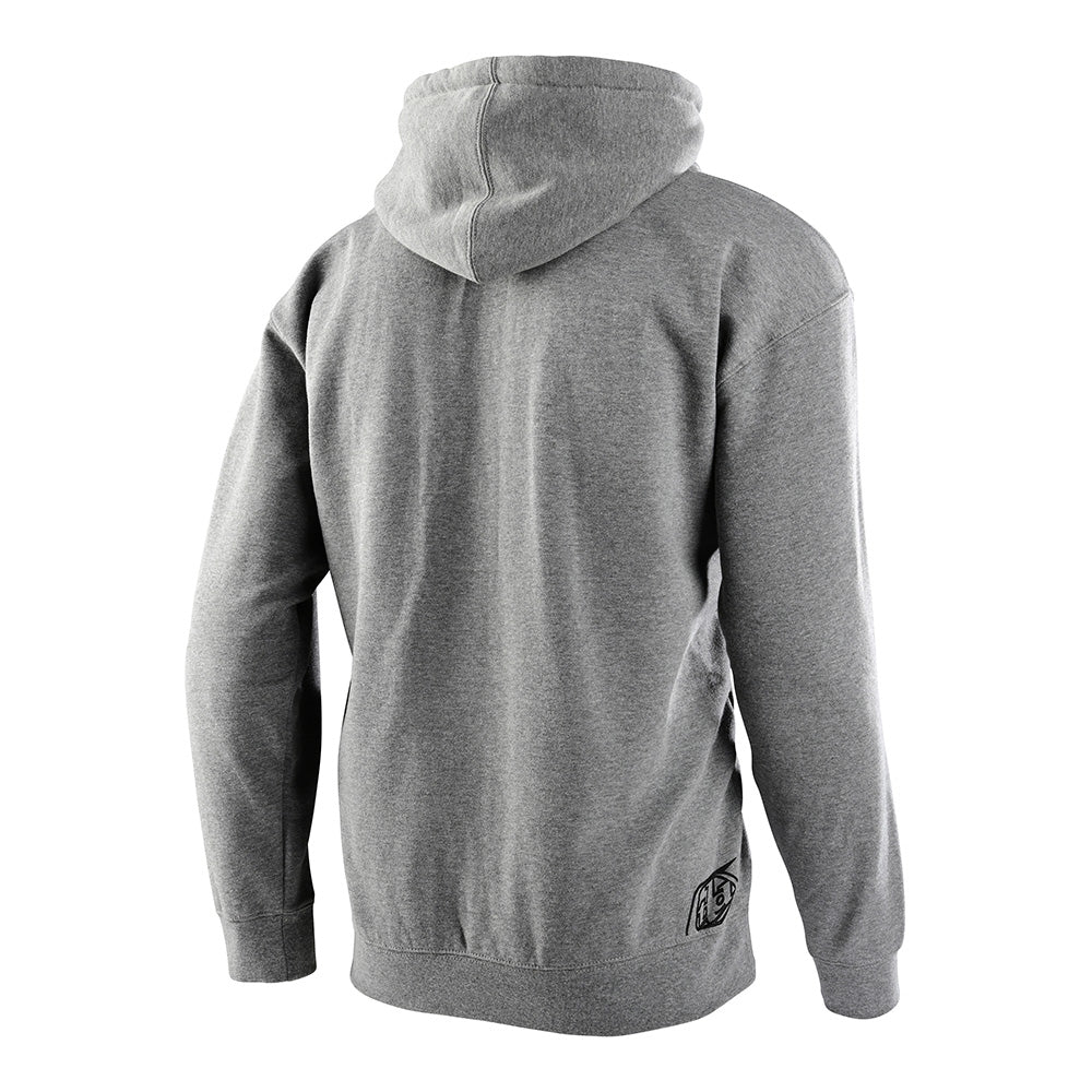 Troy Lee Designs Zip Up Hoodie Speed Logo Gunmetal Heather