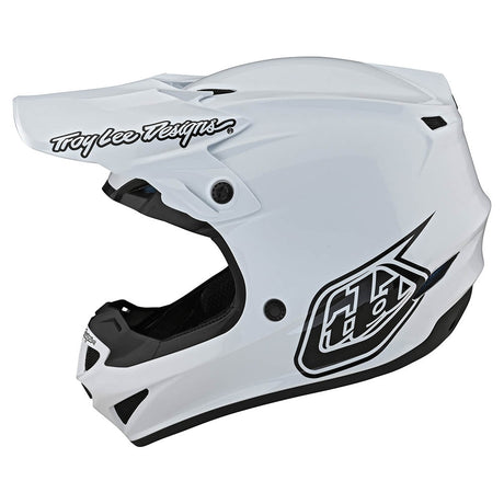 Troy Lee Designs SE4 Polyacrylite Helmet W/MIPS Mono White
