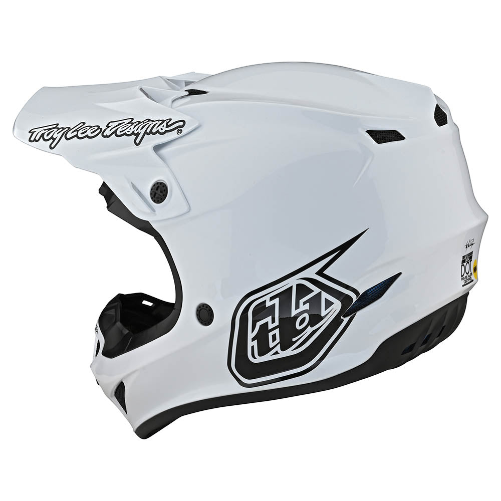 Troy Lee Designs SE4 Polyacrylite Helmet W/MIPS Mono White