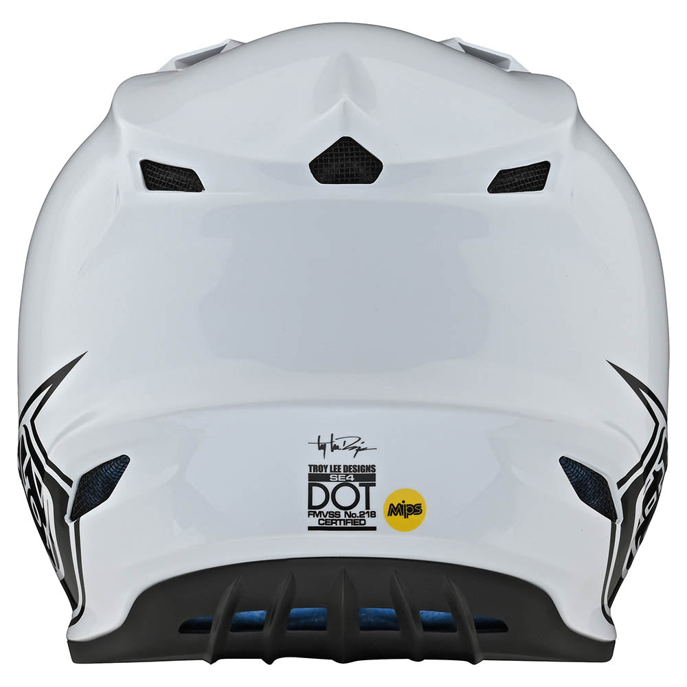 Troy Lee Designs SE4 Polyacrylite Helmet W/MIPS Mono White