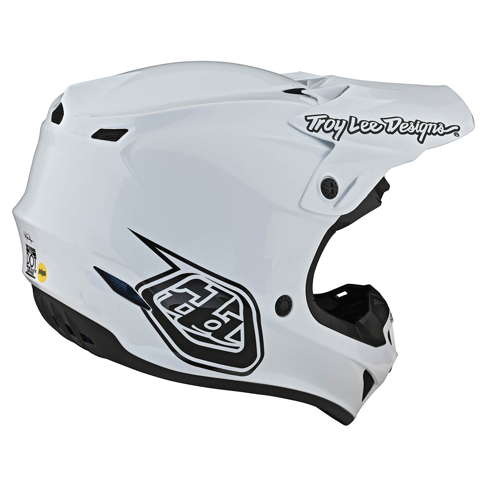 Troy Lee Designs SE4 Polyacrylite Helmet W/MIPS Mono White