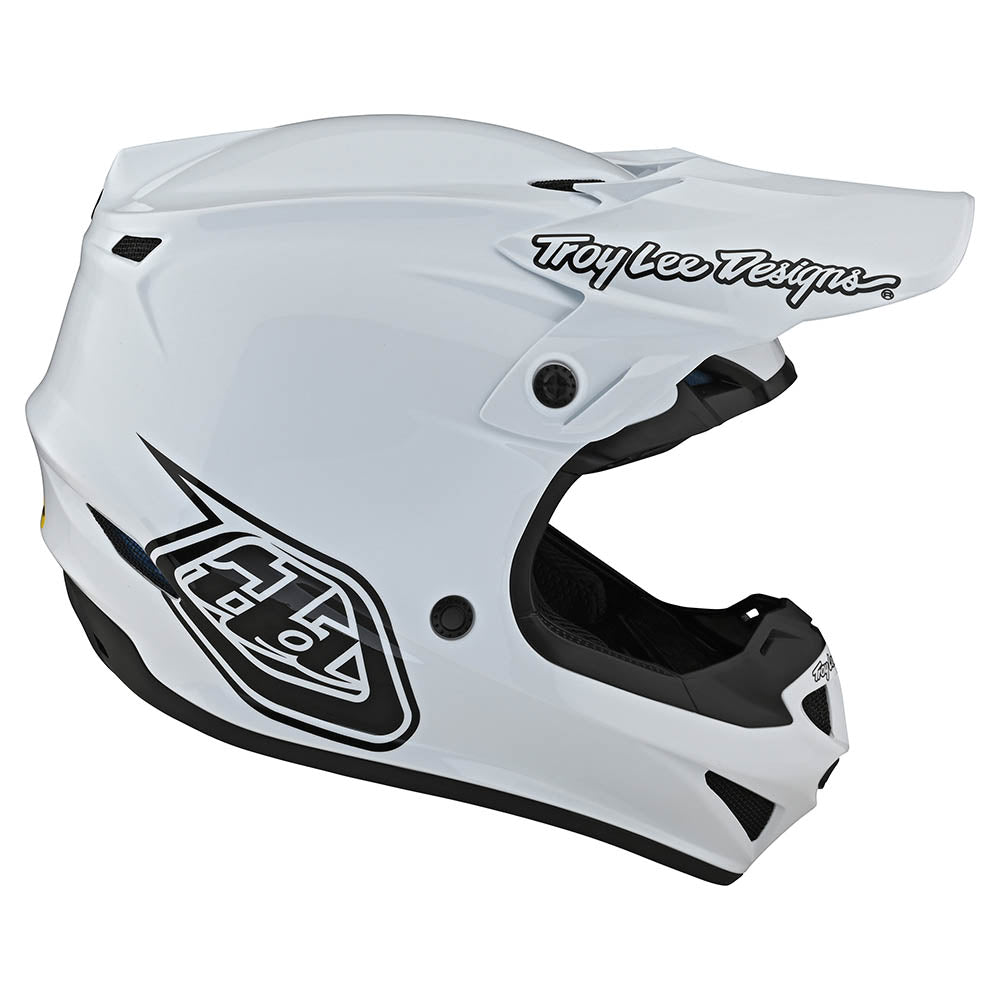 Troy Lee Designs SE4 Polyacrylite Helmet W/MIPS Mono White