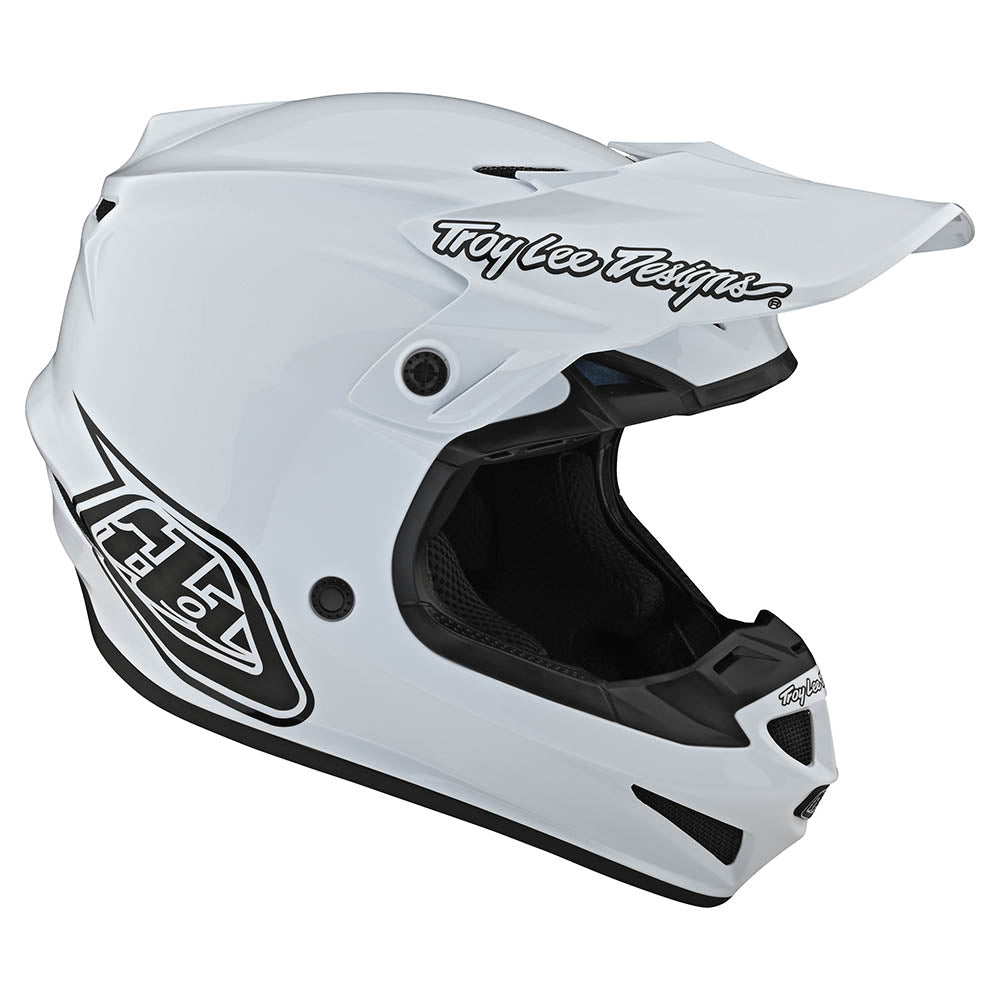 Troy Lee Designs SE4 Polyacrylite Helmet W/MIPS Mono White