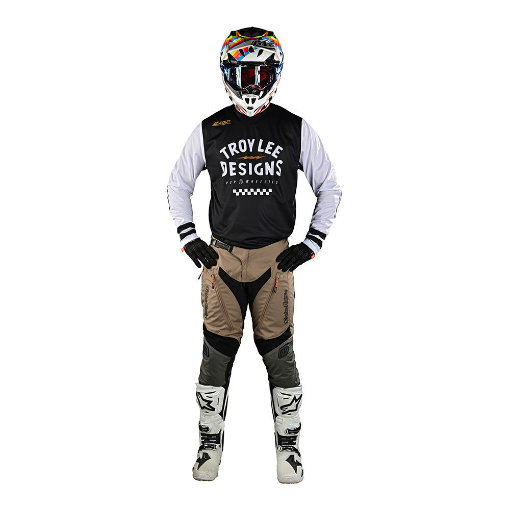 Troy Lee Designs Scout GP Jersey Ride On Black / White