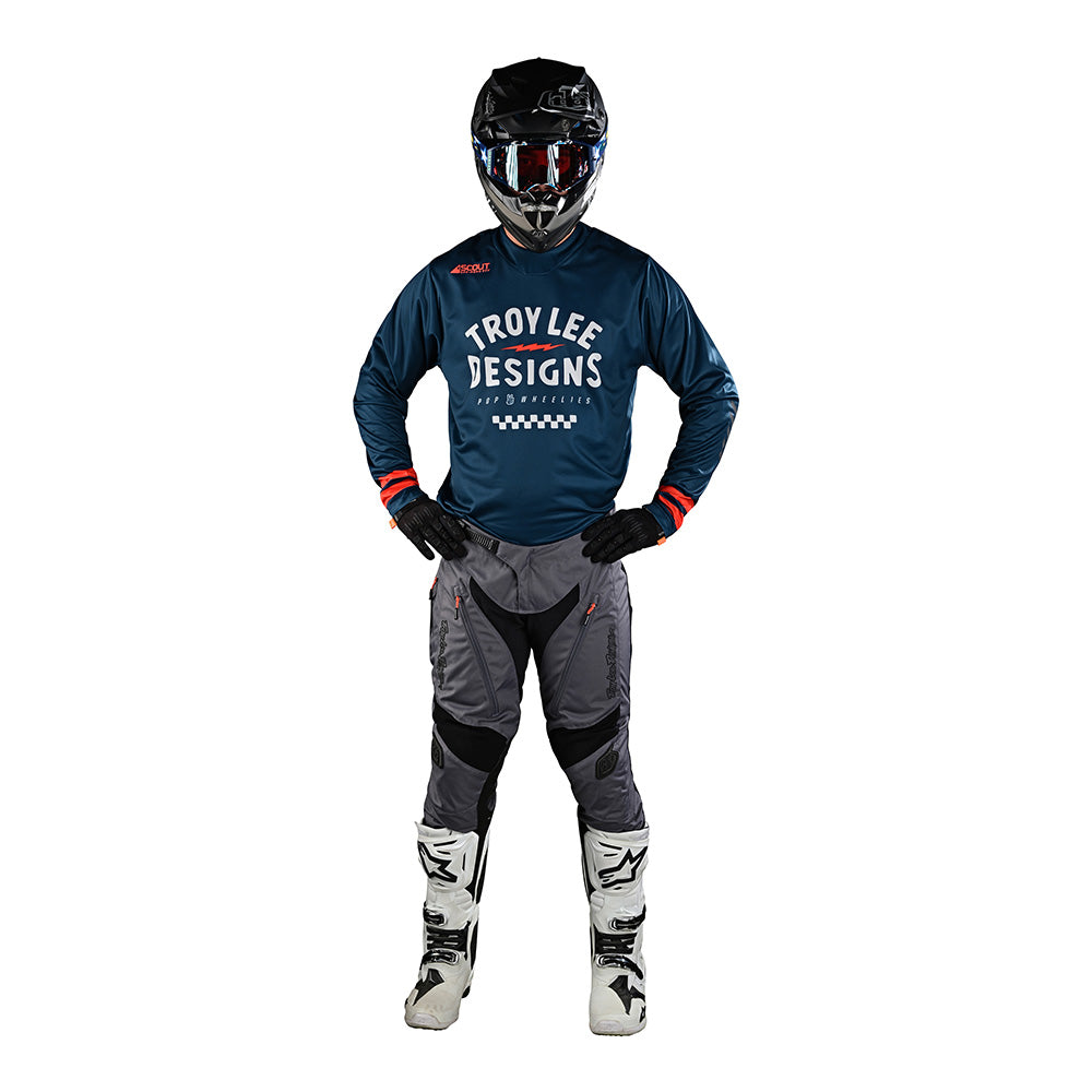 Troy Lee Designs Scout GP Jersey Ride On Slate Blue