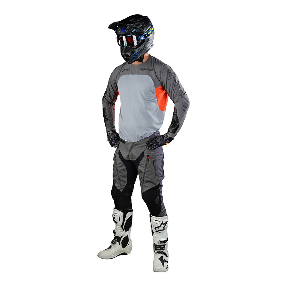 Troy Lee Designs Scout SE Jersey Systems Gray / Neon Orange