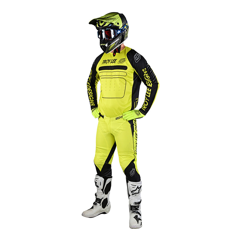 Troy Lee Designs SE Pro Jersey Drop In Black / Glo Yellow