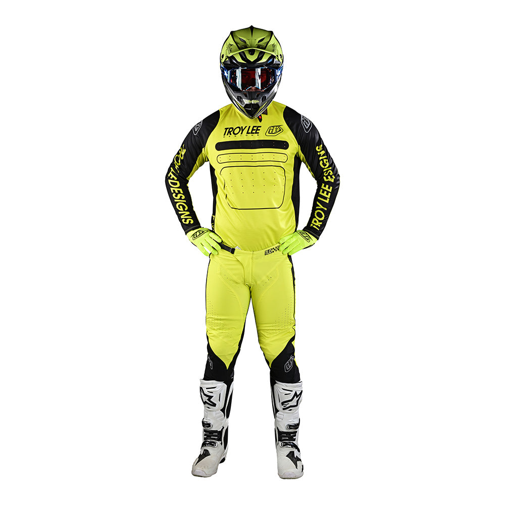 Troy Lee Designs SE Pro Jersey Drop In Black / Glo Yellow