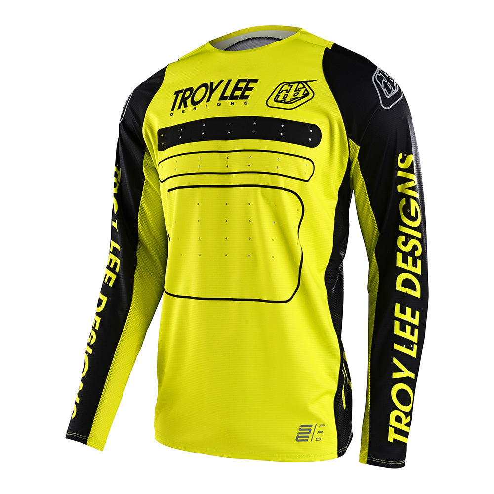 Troy Lee Designs SE Pro Jersey Drop In Black / Glo Yellow