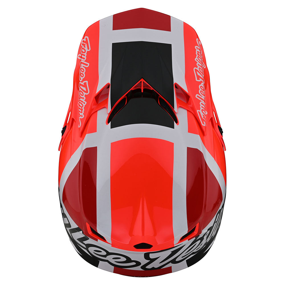 Troy Lee Designs Youth SE4 Polyacrylite Helmet W/MIPS Quattro Red / Charcoal