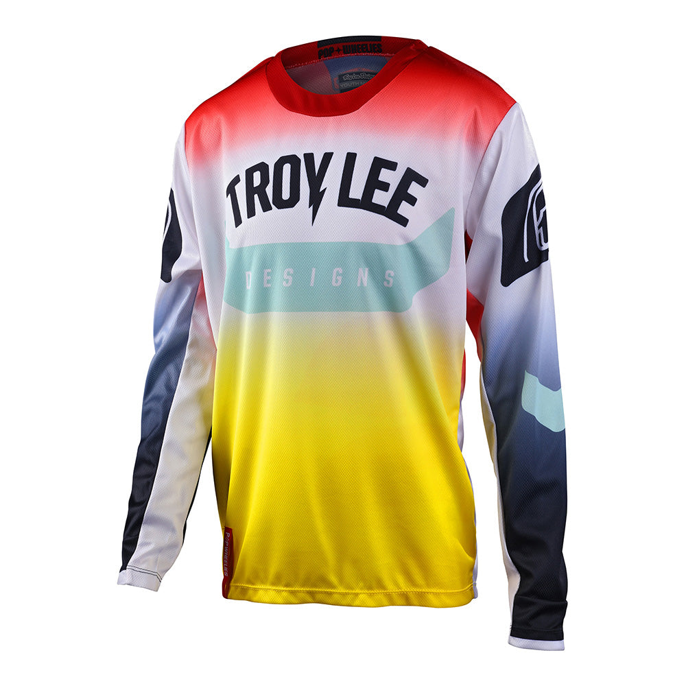 Troy Lee Designs Youth GP Jersey Arc Acid Yellow Red