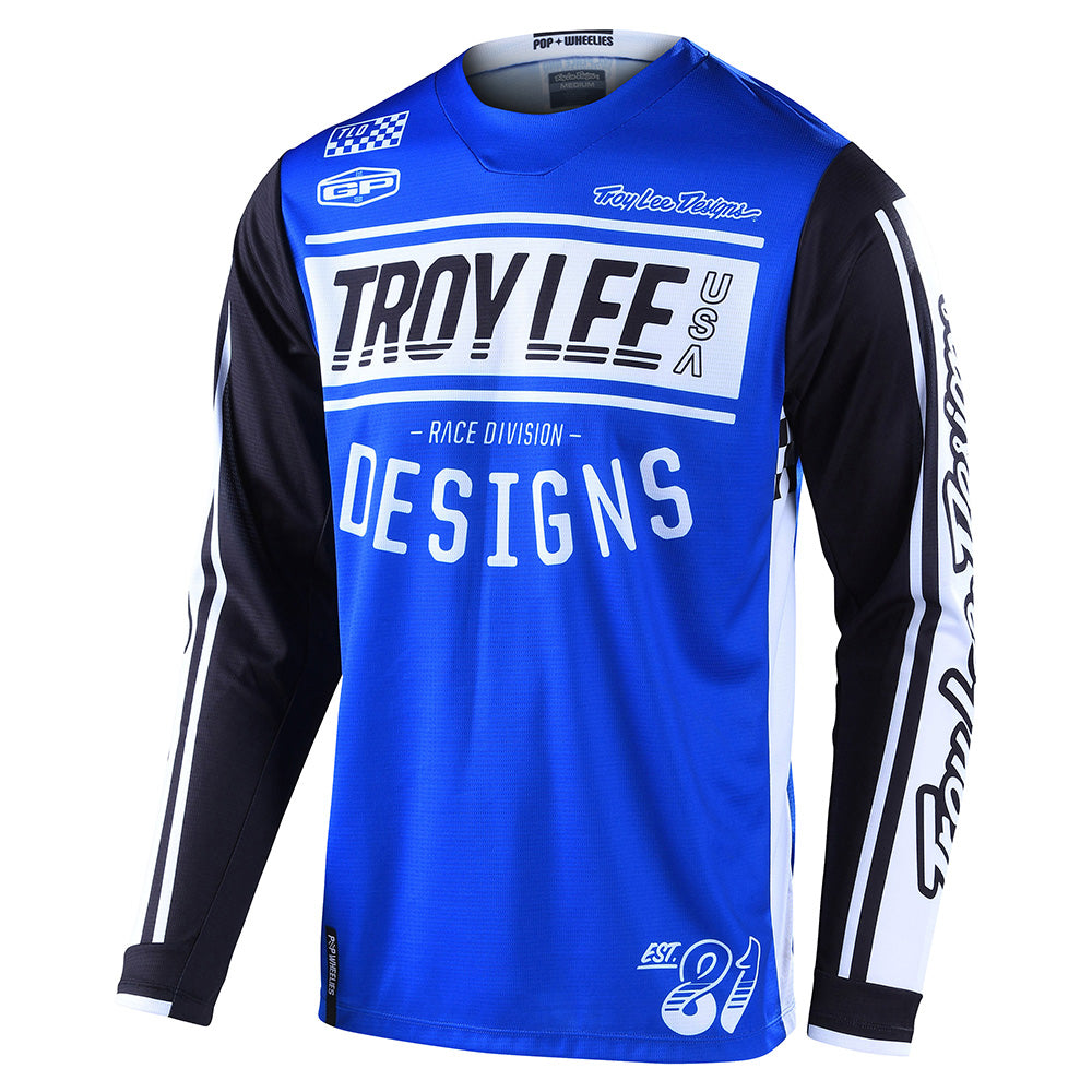 Troy Lee Designs GP Jersey Race 81 Blue