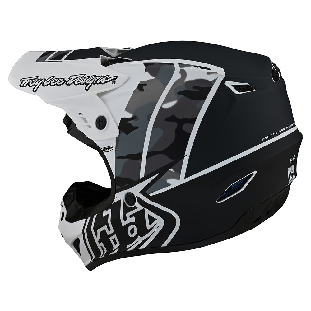 Troy Lee Designs Youth GP Helmet Nova Camo White