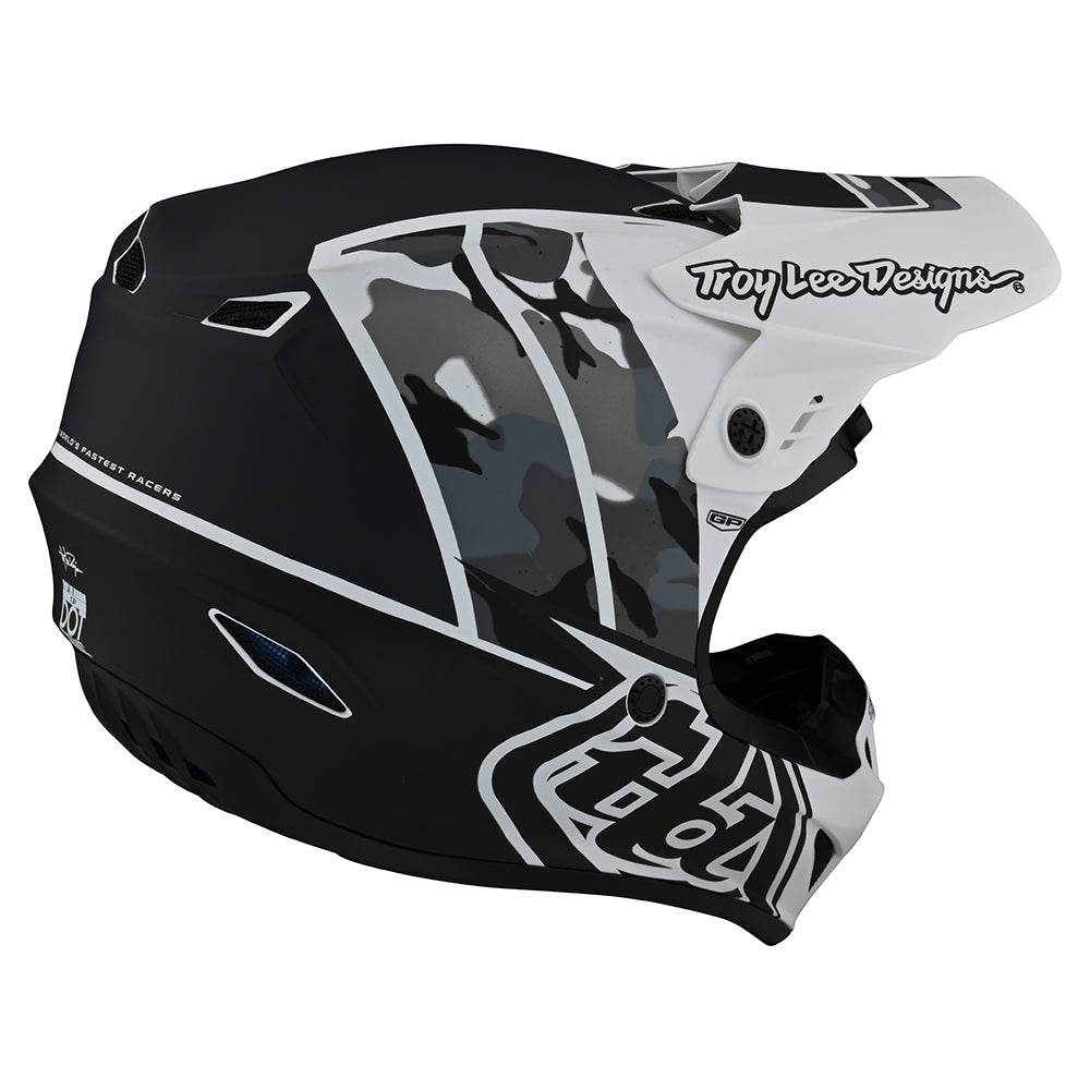 Troy Lee Designs Youth GP Helmet Nova Camo White