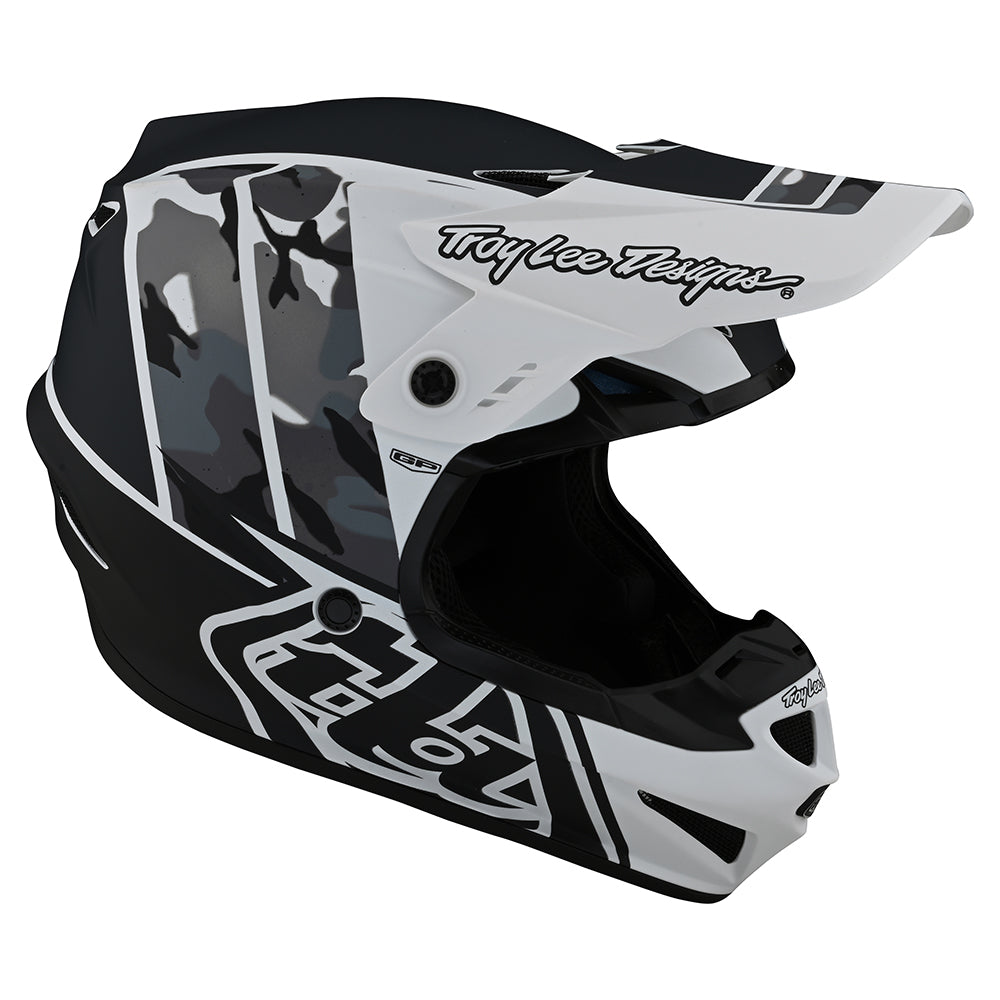 Troy Lee Designs Youth GP Helmet Nova Camo White