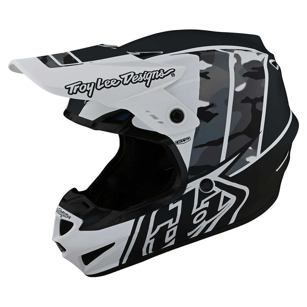 Troy Lee Designs Youth GP Helmet Nova Camo White