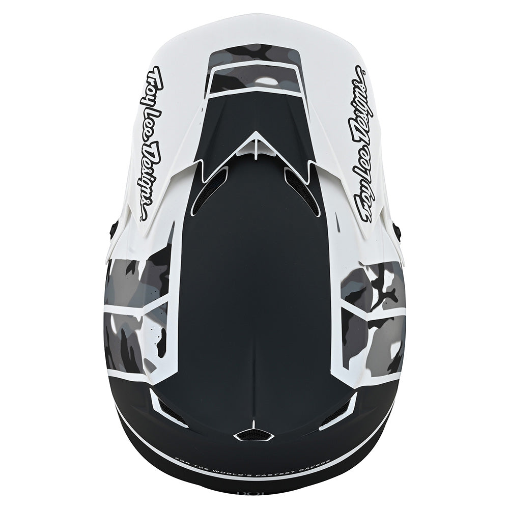 Troy Lee Designs Youth GP Helmet Nova Camo White