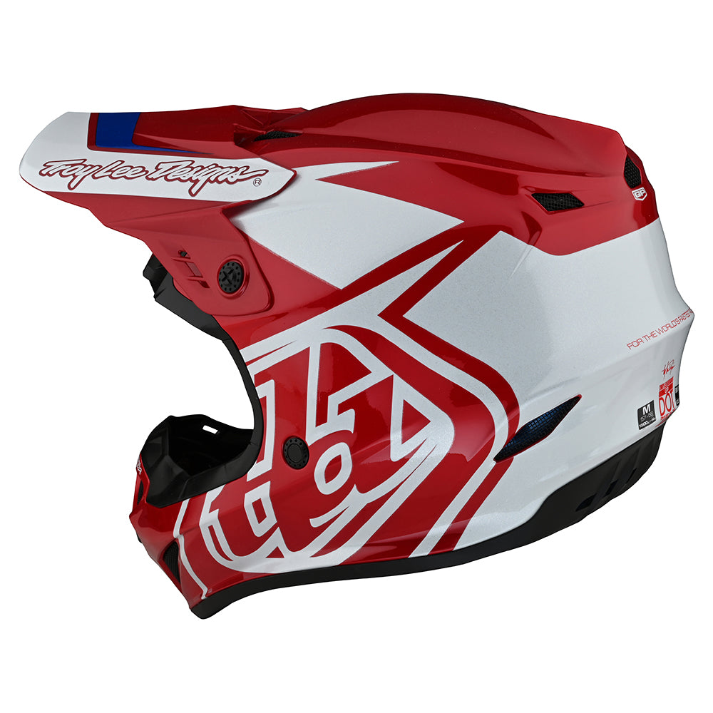 Troy Lee Designs GP Helmet Overload Red / White