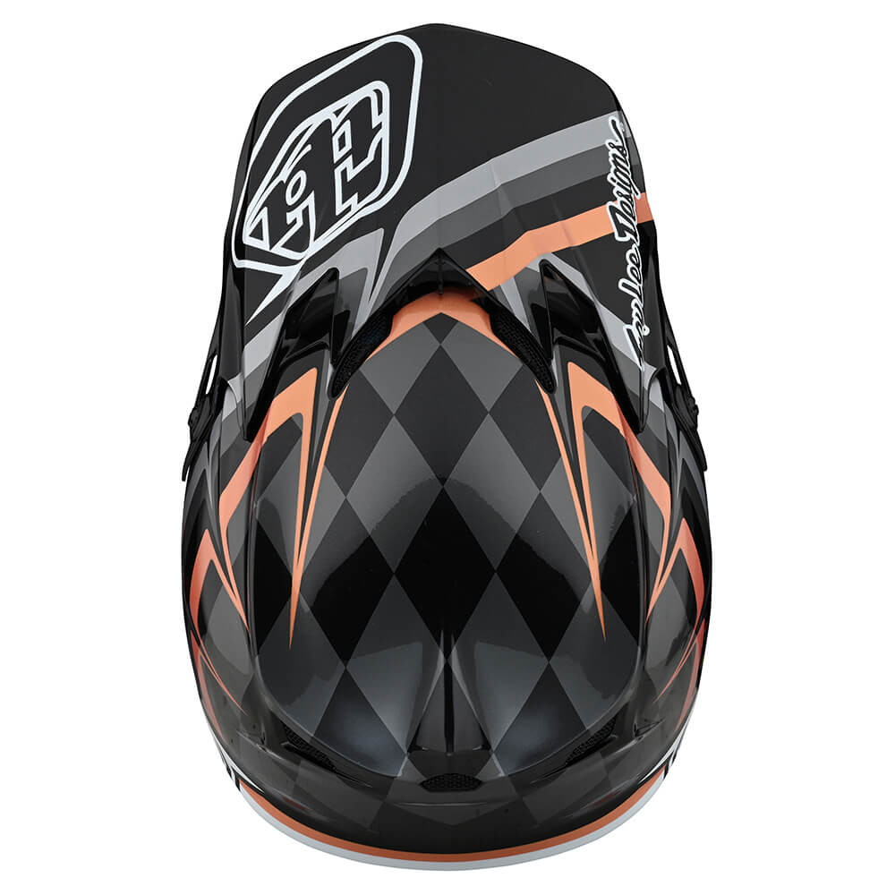 Troy Lee Designs SE4 Polyacrylite Helmet W/MIPS Warped Black / Copper