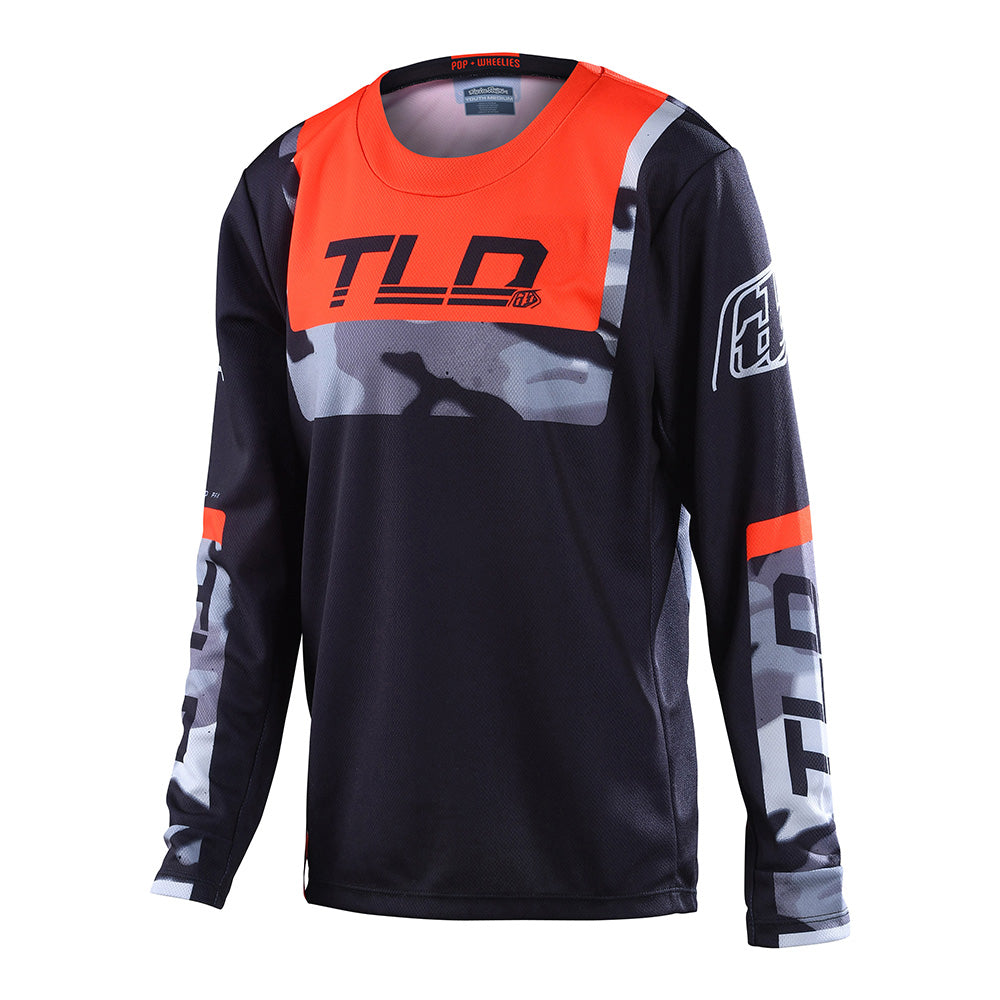 Troy Lee Designs Youth GP Jersey Brazen Camo Black Orange