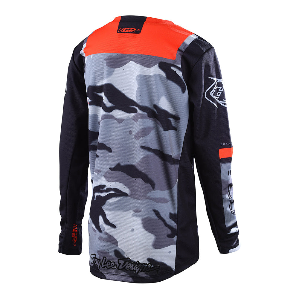 Troy Lee Designs Youth GP Jersey Brazen Camo Black Orange