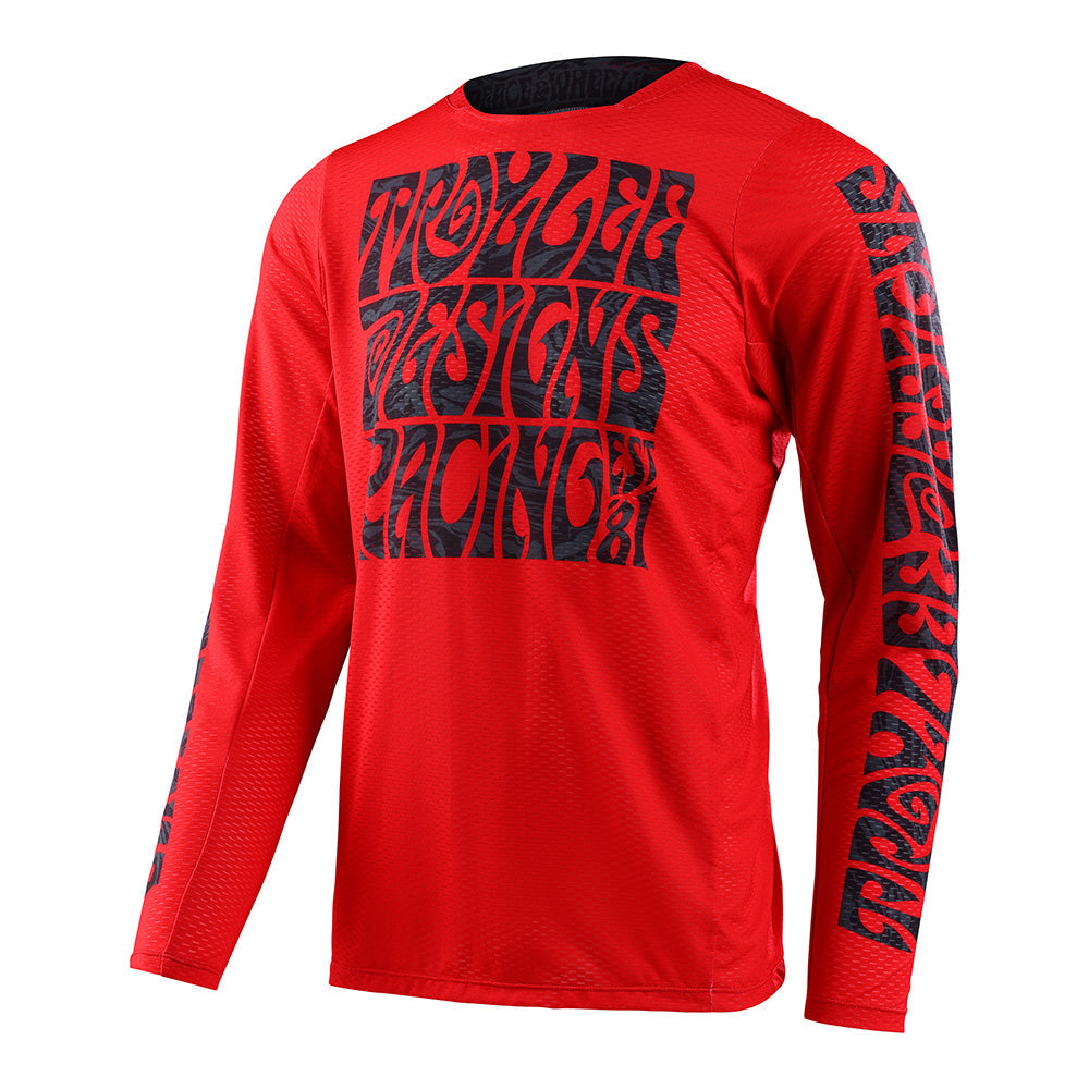 Troy Lee Designs GP Pro Air Jersey Manic Monday Deep Red