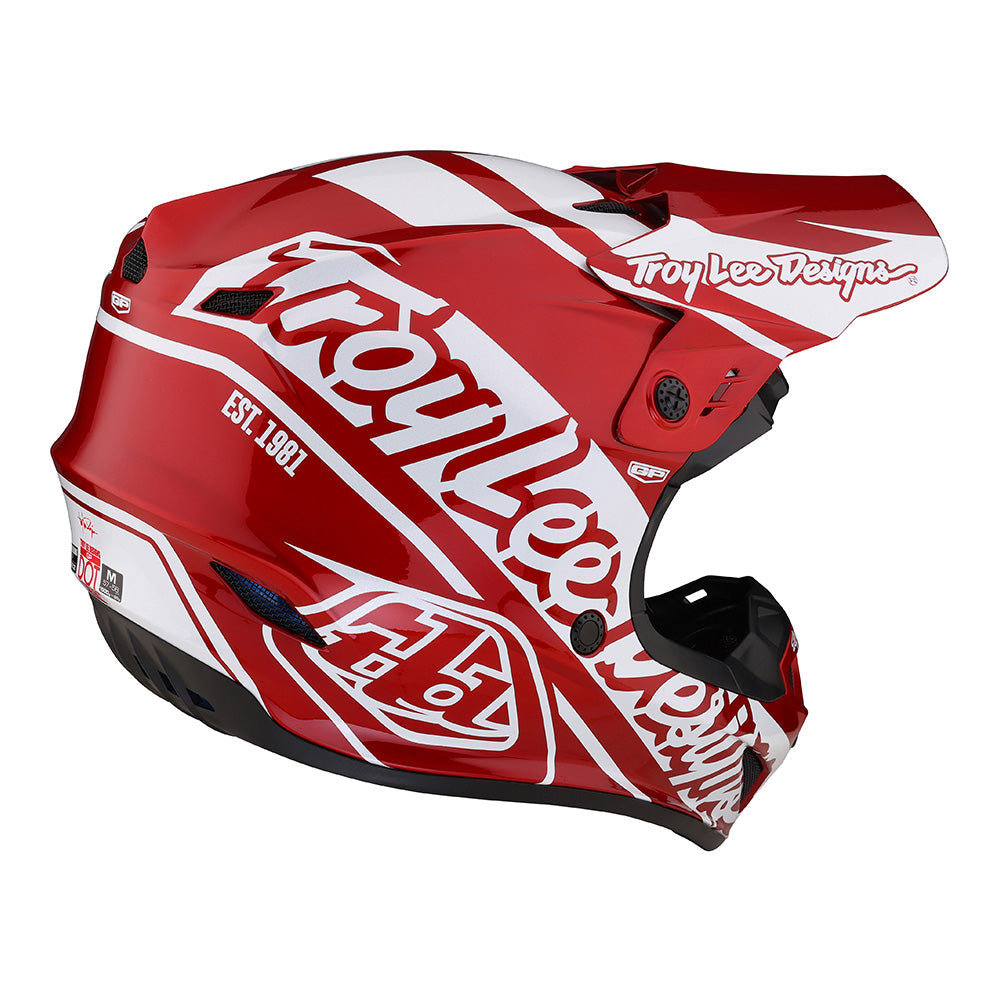 Troy Lee Designs GP Helmet Slice Red / White