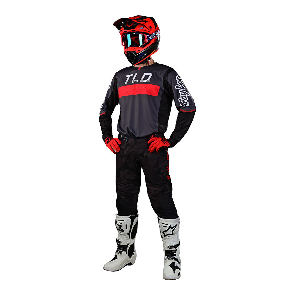 Troy Lee Designs SE Pro Jersey Grid Camo Black / Gray