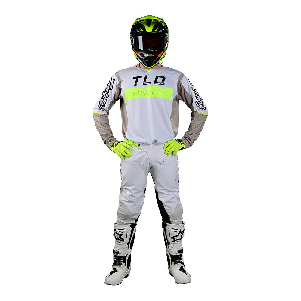 Troy Lee Designs SE Pro Jersey Grid Fog / Flo Yellow
