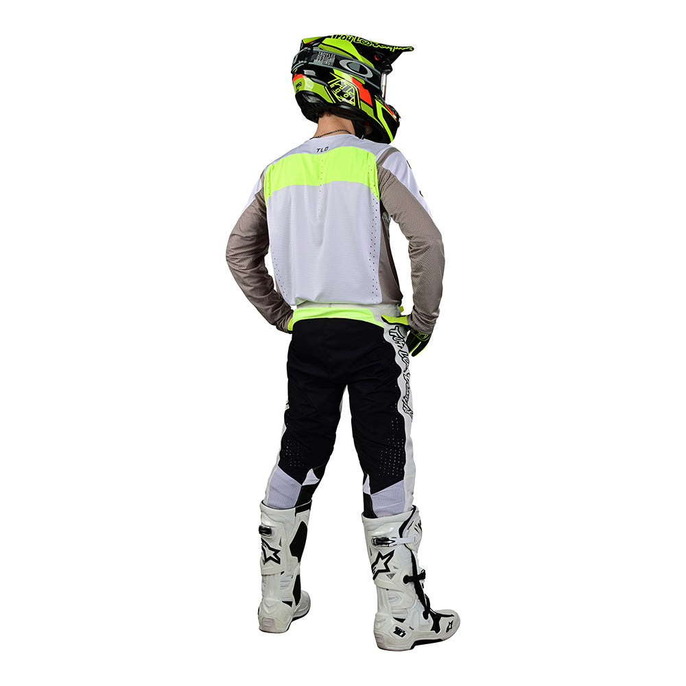 Troy Lee Designs SE Pro Jersey Grid Fog / Flo Yellow