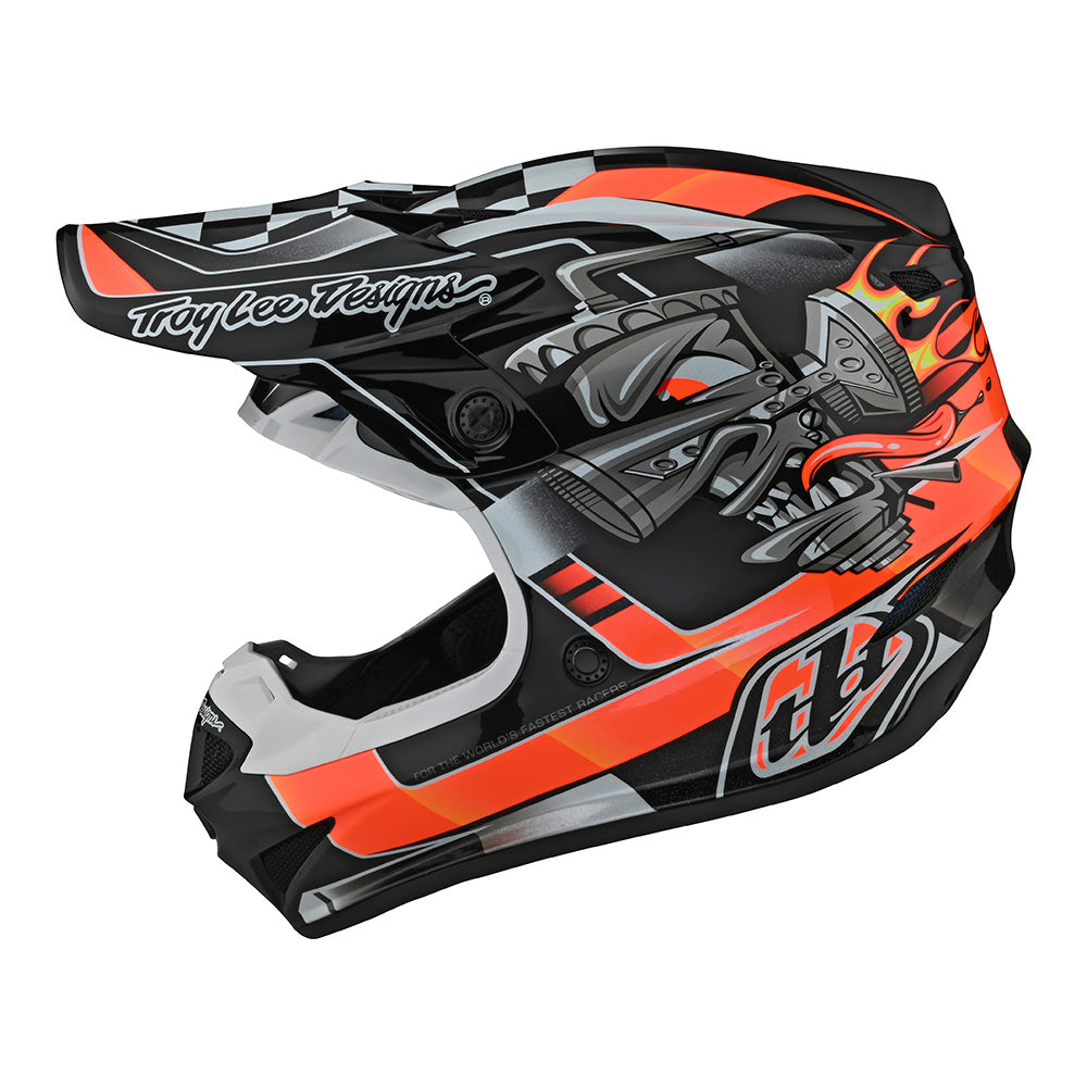 Troy Lee Designs SE4 Polyacrylite Helmet W/MIPS Carb Black