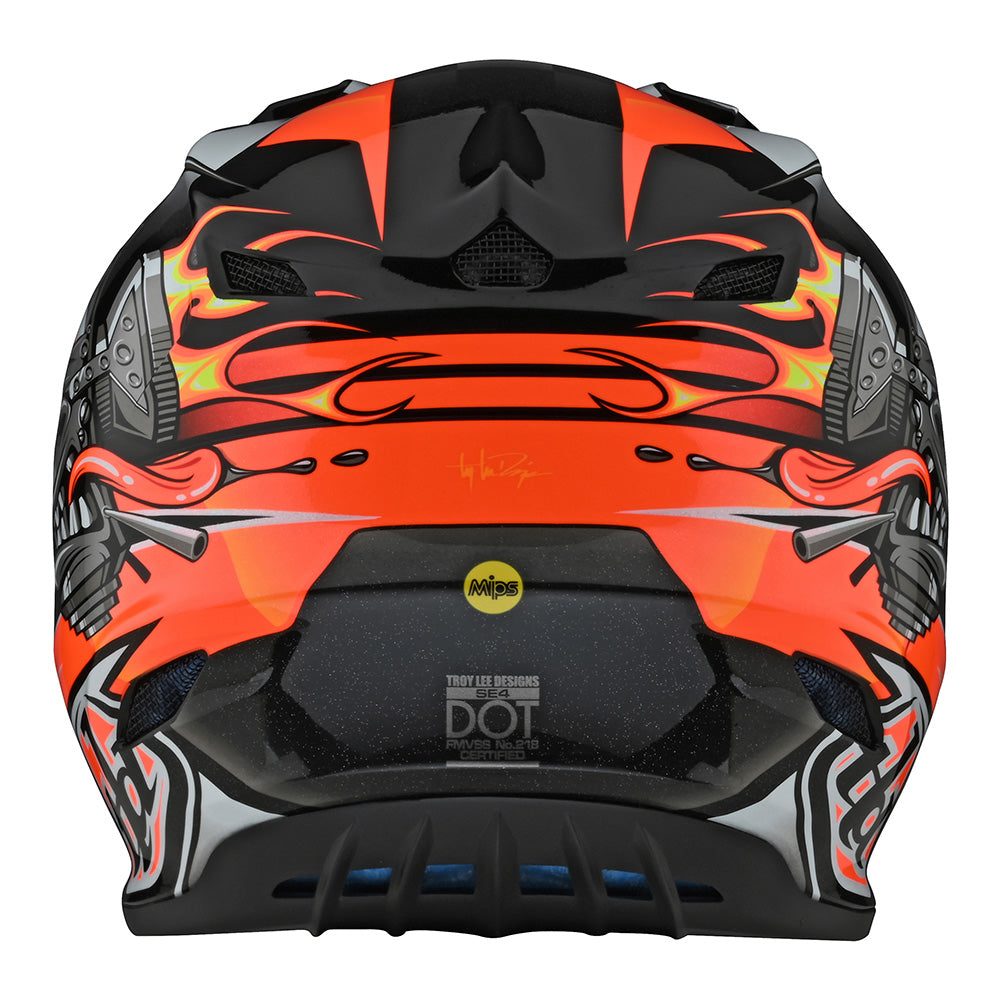 Troy Lee Designs SE4 Polyacrylite Helmet W/MIPS Carb Black