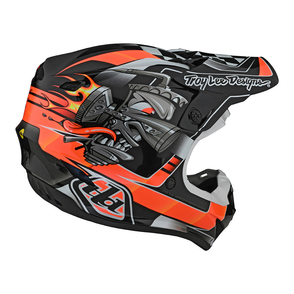 Troy Lee Designs SE4 Polyacrylite Helmet W/MIPS Carb Black