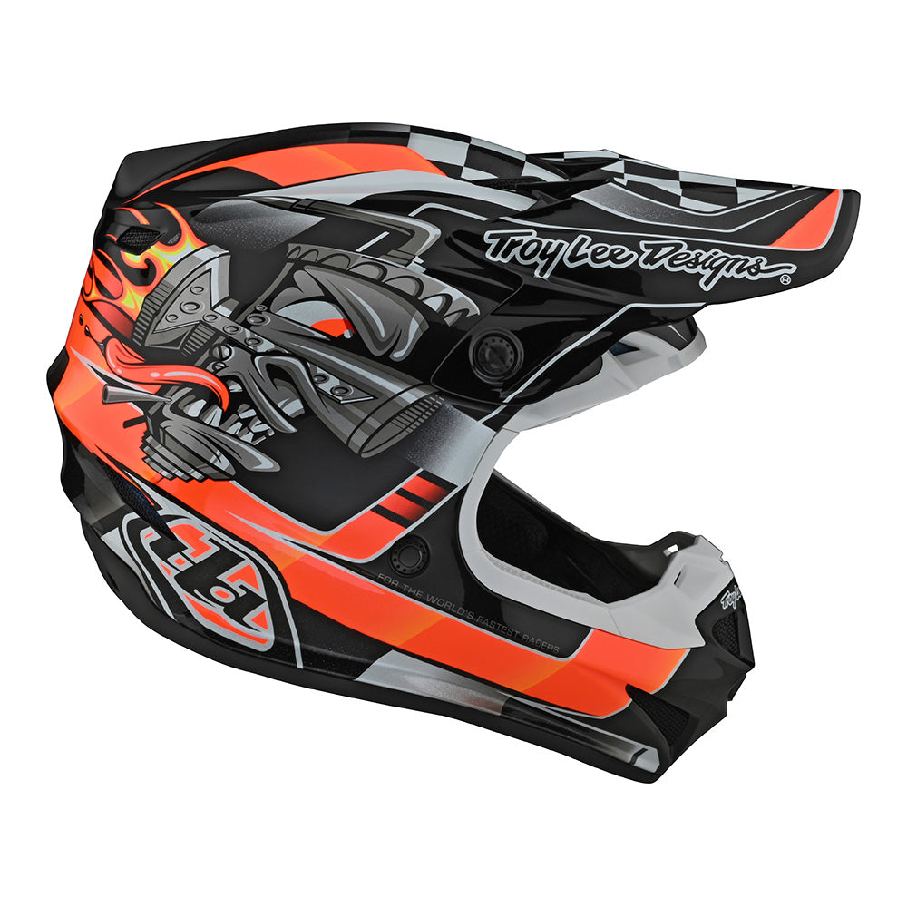 Troy Lee Designs SE4 Polyacrylite Helmet W/MIPS Carb Black