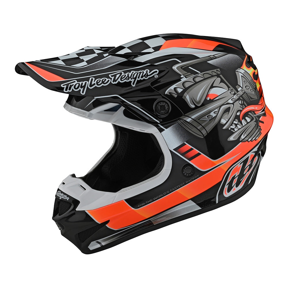 Troy Lee Designs SE4 Polyacrylite Helmet W/MIPS Carb Black