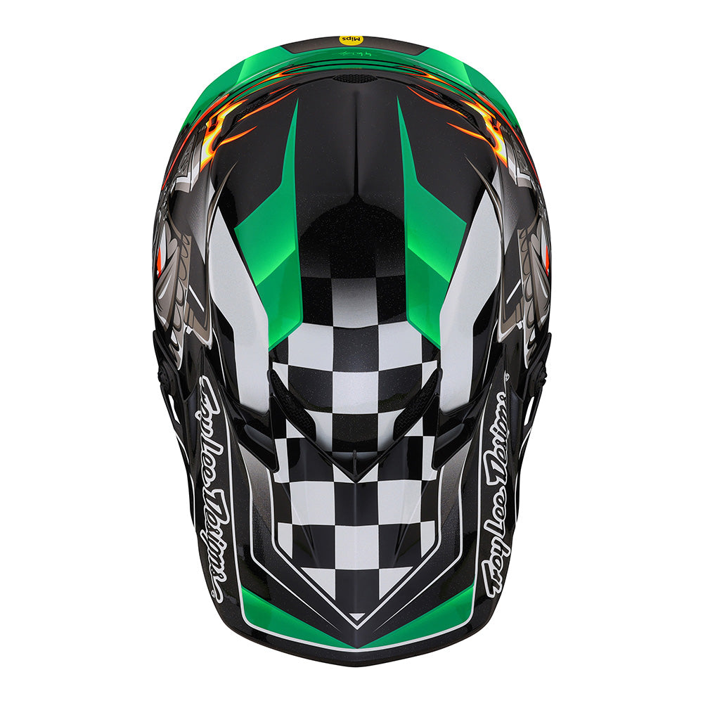 Troy Lee Designs SE4 Polyacrylite Helmet W/MIPS Carb Green
