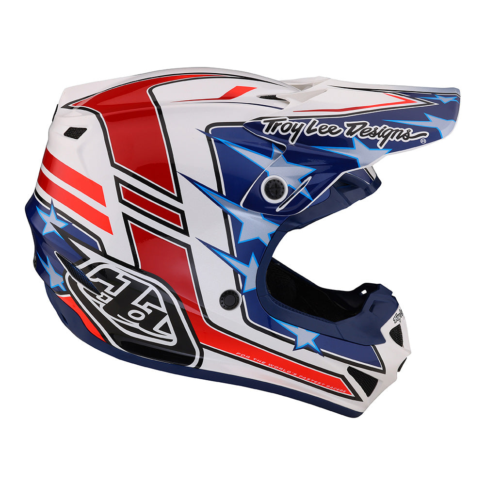 Troy Lee Designs SE4 Polyacrylite Helmet W/MIPS Flagstaff White