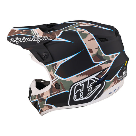 Troy Lee Designs SE4 Polyacrylite Helmet W/MIPS Matrix Camo Black