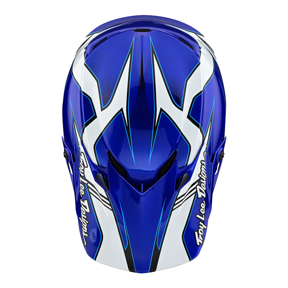 Troy Lee Designs SE4 Polyacrylite Helmet W/MIPS Matrix Blue