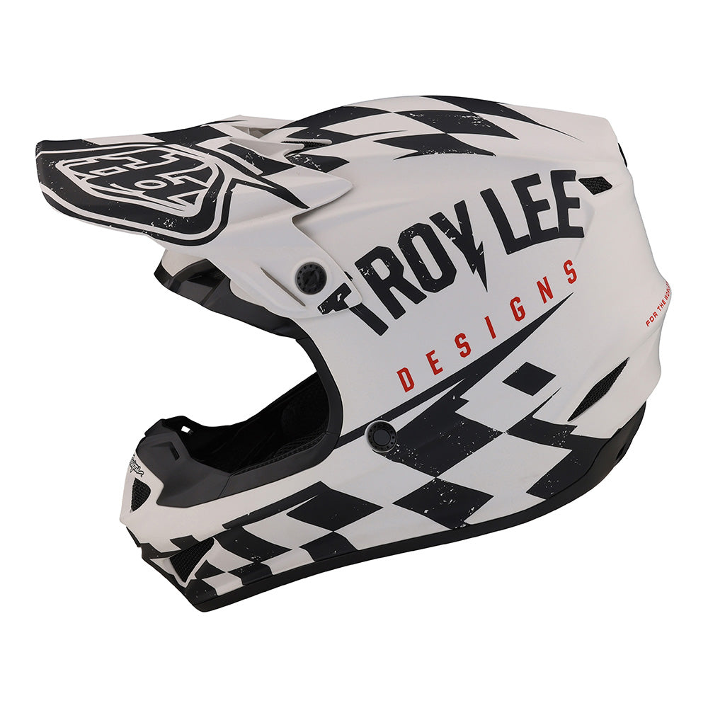SE4 Polyacrylite Helmet W/MIPS Race Shop White / Black Dirt Store
