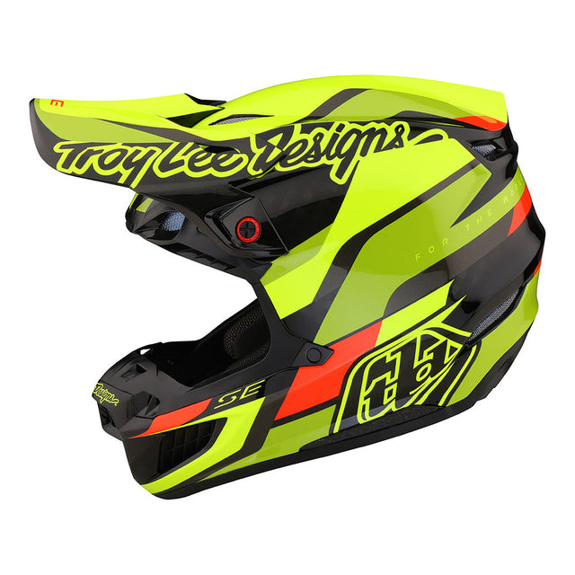 Troy Lee SE5 Carbon Helmet W/MIPS Omega Black / Flo Yellow