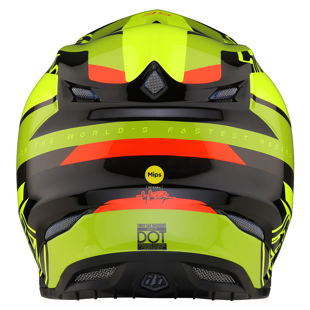 Troy Lee SE5 Carbon Helmet W/MIPS Omega Black / Flo Yellow