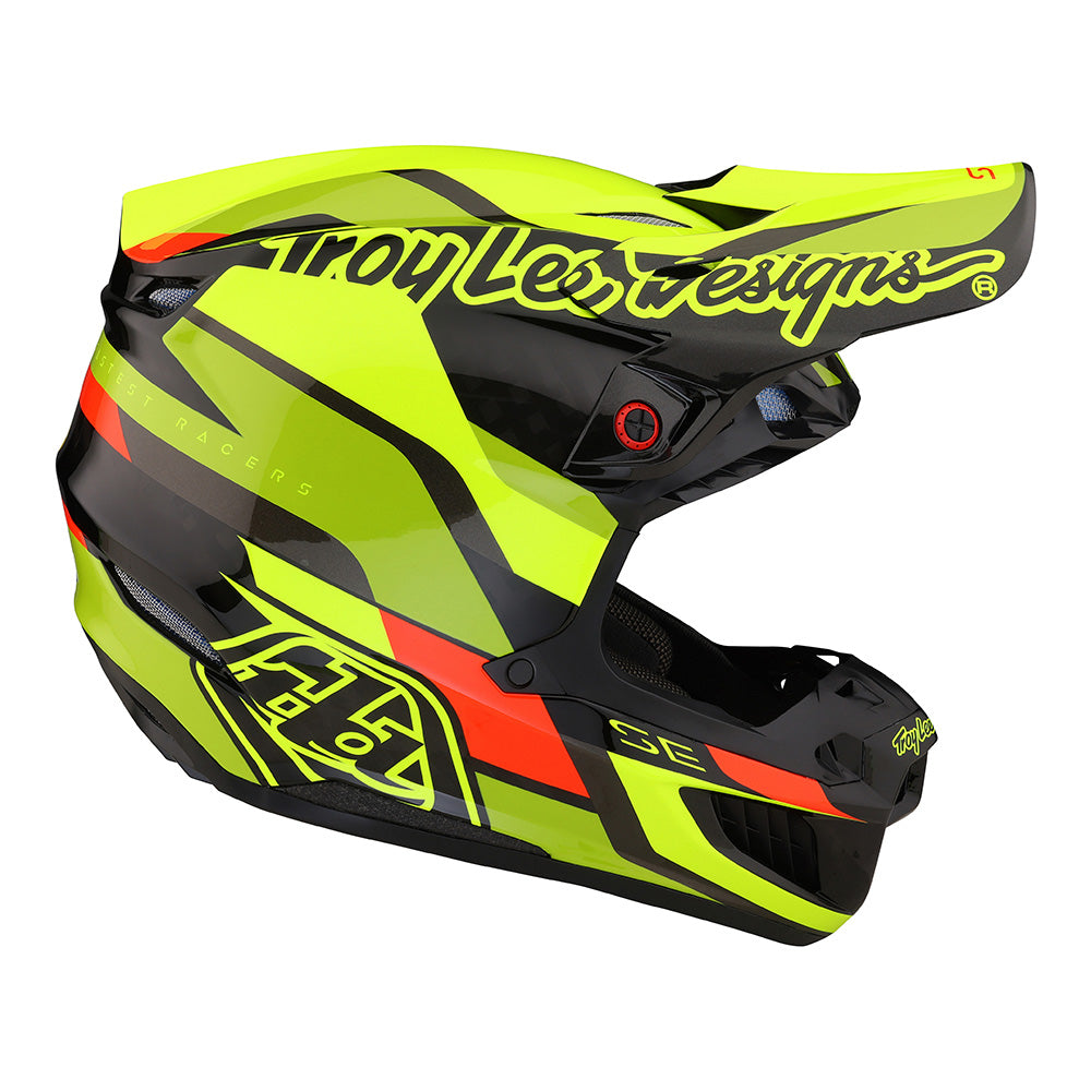 Troy Lee SE5 Carbon Helmet W/MIPS Omega Black / Flo Yellow