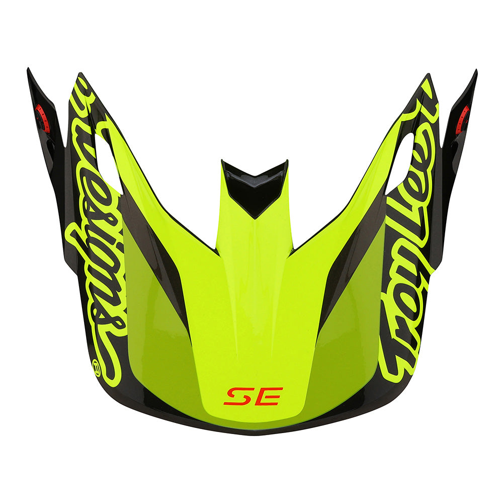 Troy Lee Designs SE5 Visor Omega Black / Flo Yellow